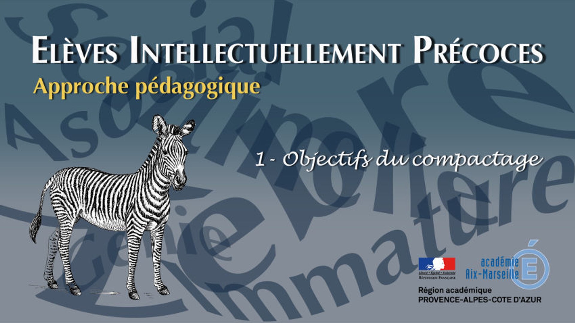 1- Objectifs du compactage - Action Éducative