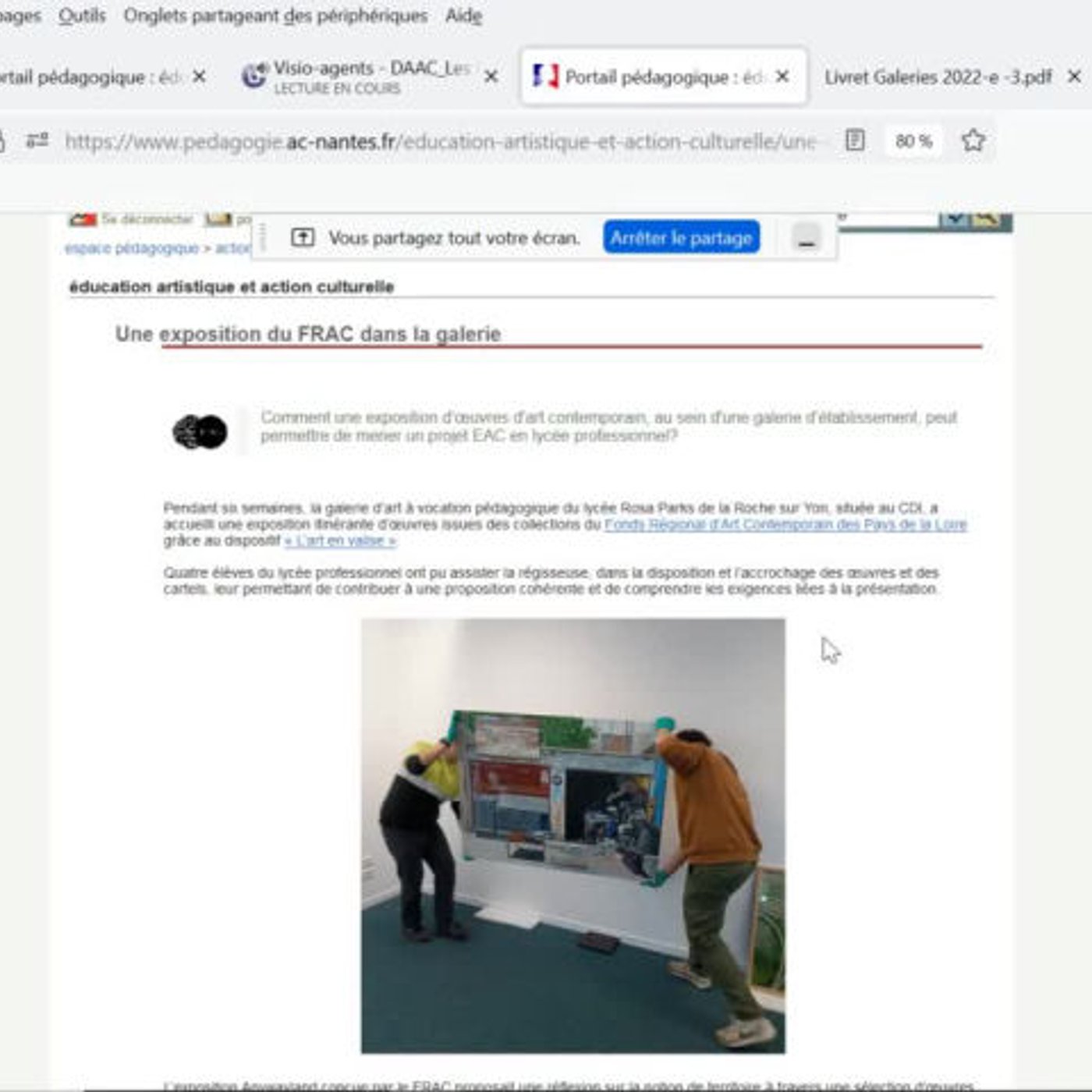 Comment la galerie peut nourrir des projets EAC au sein d'un établissement scolaire ? episode artwork